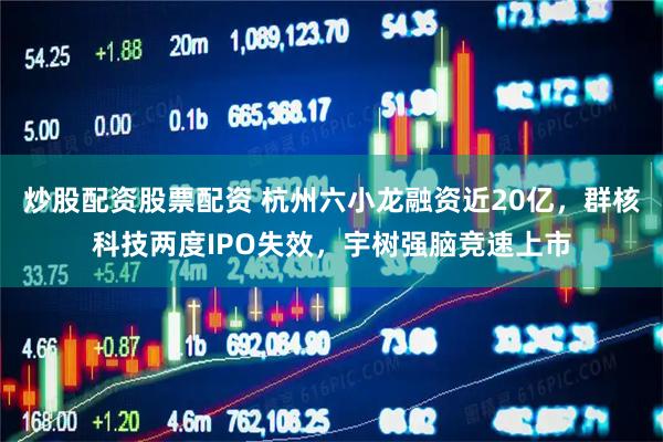 炒股配资股票配资 杭州六小龙融资近20亿，群核科技两度IPO失效，宇树强脑竞速上市